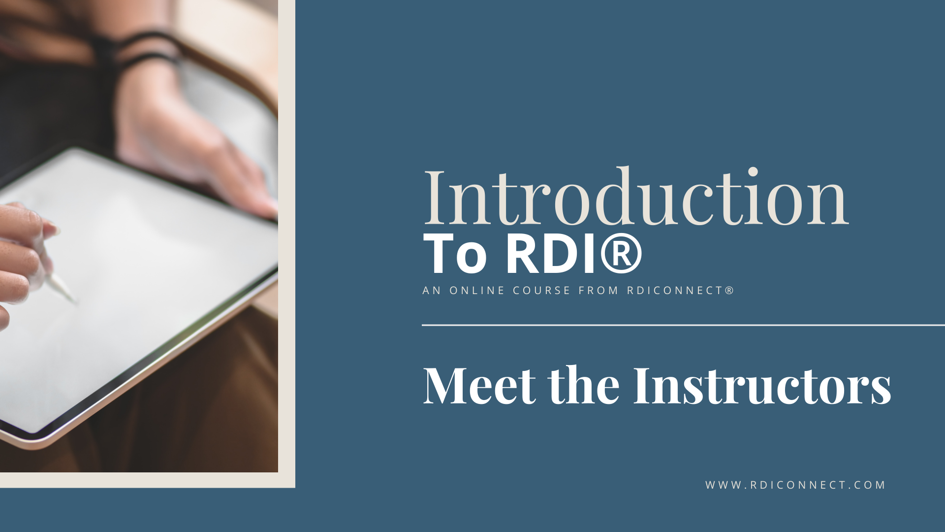 Meet Your Instructors